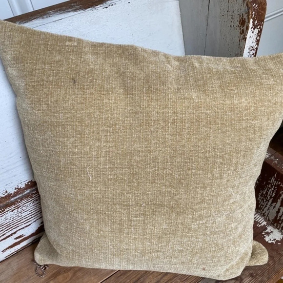 Custom Made Tan and Gold Accent Pillow Cover - Picture 8 of 8